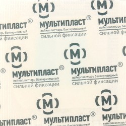 Лейкопластырь бактерицидный Мультипласт р. 3.8смх3.8см 2 шт.