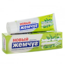 Зубная паста Новый жемчуг зеленый чай мята+отбеливание 100 мл