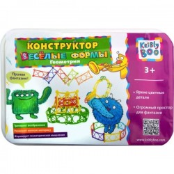 Игрушка, Kribly Boo (Крибли Бу) конструктор веселые формы геометрия в боксе