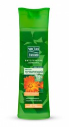 Шампунь Чистая линия регулирующий для жирных волос календула тысячелистник 400 мл