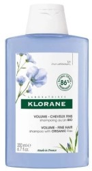 Шампунь Klorane с волокнами льна для объема тонких волос обволакивающий 200 мл