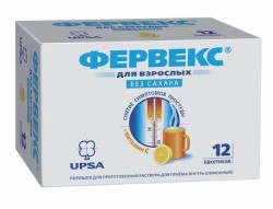 Фервекс пор. д/р-ра д/приема внутрь 500 мг+25 мг+200 мг 4.95 г 12 шт.