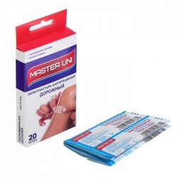 Лейкопластырь бактерицидный Master Uni Дорожный на полимерной основе набор 20 шт.