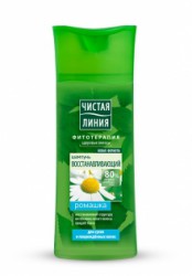 Шампунь Чистая линия Восстанавливающий ромашка для сухих и поврежденных волос 250 мл