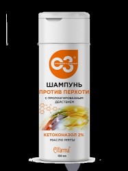 Шампунь Vitateka против перхоти с пролонгированным действием кетоконазол 2% масло мяты 150 мл