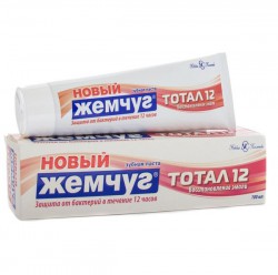 Зубная паста Новый жемчуг тотал 12 восстановление эмали 100 мл